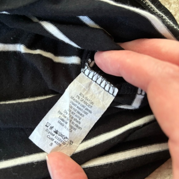 Black Striped Bodycon Dress - Picture 3 of 3